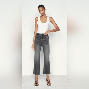 Zara Z1975 High-rise Mini Flare Jeans